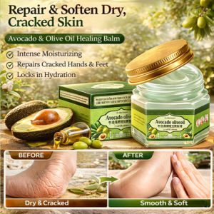 Moisturizing Hand Cream Avocado Olive Oil Cream Repairs Cracked Skin Hand Foot Care Cream
