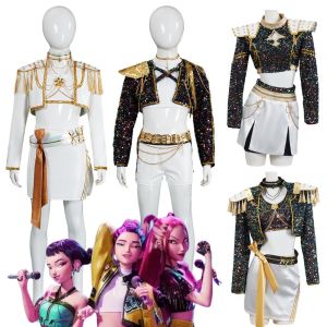 Girl Rumi Zoey Mira Kpop Demon Hunters Cosplay Costume for Girl Clothing Roleplay Outfits Halloween Carnival Suit Party Clothes