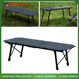 【HOSPORT】Folding Camping Table with Carry Bag Camping Table Lightweight for Cooking Beach Hiking Travel Fishing