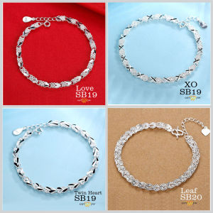 POS DARI KL - SB19 / RANTAI TANGAN / BRACELET / SILVER BRACELET / RANTAI / GELANG / RANTAI PEREMPUAN / PLATED / FASHION