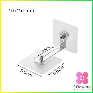Winsome ตะขอคู่ยึดผนัง ป้องกันตู้ล้ม มีกาวในตัวไม่ต้องเจาะผนัง ตัวยึดเฟอร์นิเจอร์ติดผนัง Cabinet fixing tool