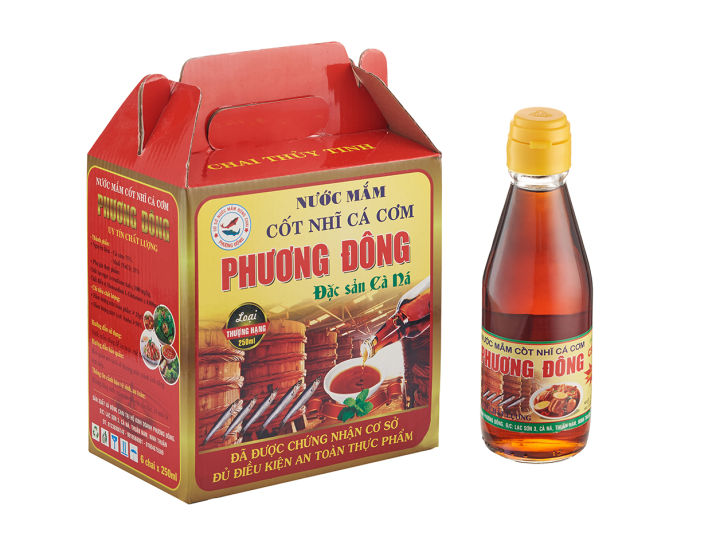 Nước Mắm PHƯƠNG ĐÔNG - Hộp đỏ 6 chai thủy tinh 250ml