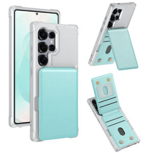for Samsung S25 Ultra Wallet Case with 4 Cards HolderDouble Clasp Stand Flip PU Leather TPU Shockproof Protective Phone Case for Galaxy S25 EdgeS25+S24 UltraS24 FEA17.A56A36A26A16A55A35A15