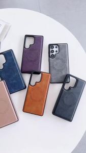 Shockproof Case Fit for Samsung Galaxy S26 Ultra s26 + s25 Ultra 25 24 plus 25 24Fe Premium PU Leather Magnetic Rugged Compatible with Magnetic Slim Phone Cover for Samsung S25-152c4c8b