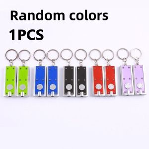 Mini Keychain LED Lights Keychains Flashlight Assorted Color Ultra Bright Flashlight Portable Key Chain Flash Light Torch Key Ring Powerful Keychain Lights For Outdoor Camping Activity