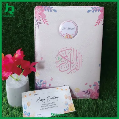 Alquran wanita kalep resleting terjemah perkata tajwid warna | free custom nama | quran muslimah