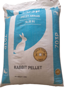 (5KG) MAKANAN ARNAB RABBIT PELLET FOOD FEED & DIET REPACKED BRAND GOLD COIN 703P