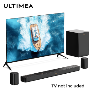 ULTIMEA ซาวด์บาร์ ลำโพงสำหรับบ้าน Dolby Atmos 5.1.2ch ซาวด์บาร์เสียงรอบทิศทางสำหรับทีวี แอพควบคุม Skywave F40 Boom