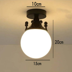 Nordic Glass Ball Lamp Hotel Resaurant Corridor Light Casino Aisle Porch Staircase Decoration Fixture