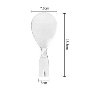 【Free Gifts】Cute Rice Spoon Standing Plastic Small Monster Rice Cooking Scoop Non-stick Rice Spoon High Color Transparent Rice Spoon Kitchen Cooking Tools Rewvvi