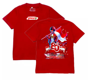 Kaos Kemerdekaan anak Usia 6-16 Tahun Edisi Agustusan HUT RI 80