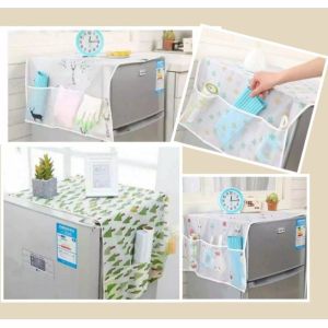 Cover Kulkas Taplak Penutup Atas Kulkas Alas Lemari Es Kantong Pouch Waterproof Serbaguna