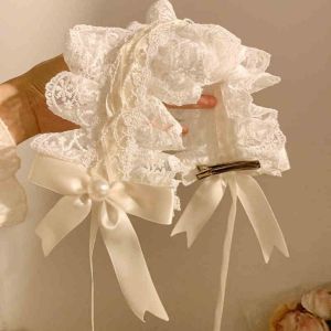 KET1P Lace Cat Ears Headband Cosplay Bow Headdress Lolita Headwear Hair Accessories