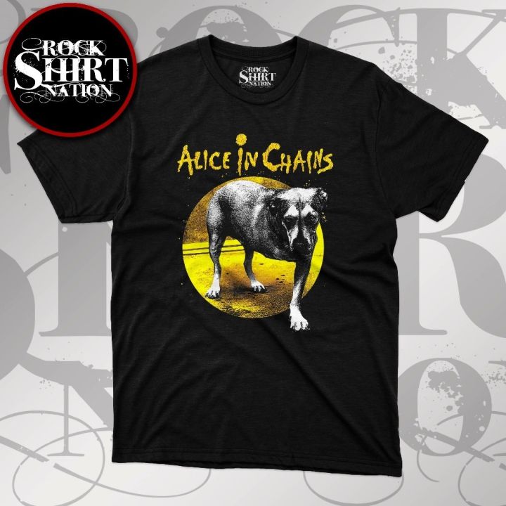 Alice In Chains 'Dirt Album Text' (Orange) T-Shirt - NEW & OFFICIAL