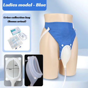 Reusable Urine Collector Silicone Adult Male Female Elderly Urinal with Urinary Bag