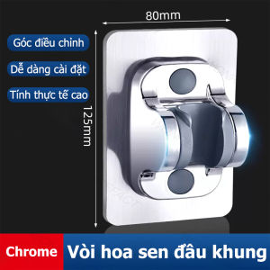 Giá đỡ vòi hoa sen phòng tắm có thể tháo rời có thể điều chỉnh không cần đục lỗ chống thấm nước gắn tường giá đỡ vòi hoa sen cầm tay phụ kiện phòng tắm đa năng bền bỉ