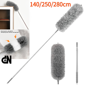 Kemoceng Bulu Microfiber Gagang Panjang Pendek 280 CM Bisa Di Tarik Tekuk Teleskopik Flexsibel 2.8 M