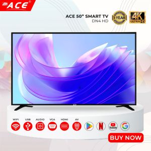 ACE 50" Smart Google TV DN4 (Android 14 Netflix Youtube Chromecast)