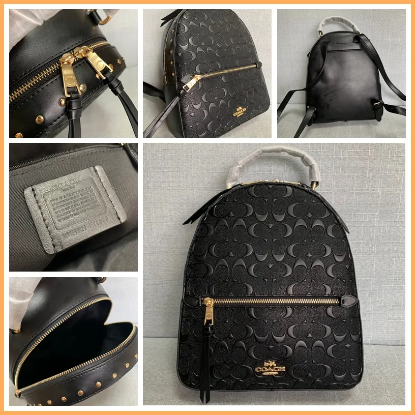 Coach embossed backpack best sale