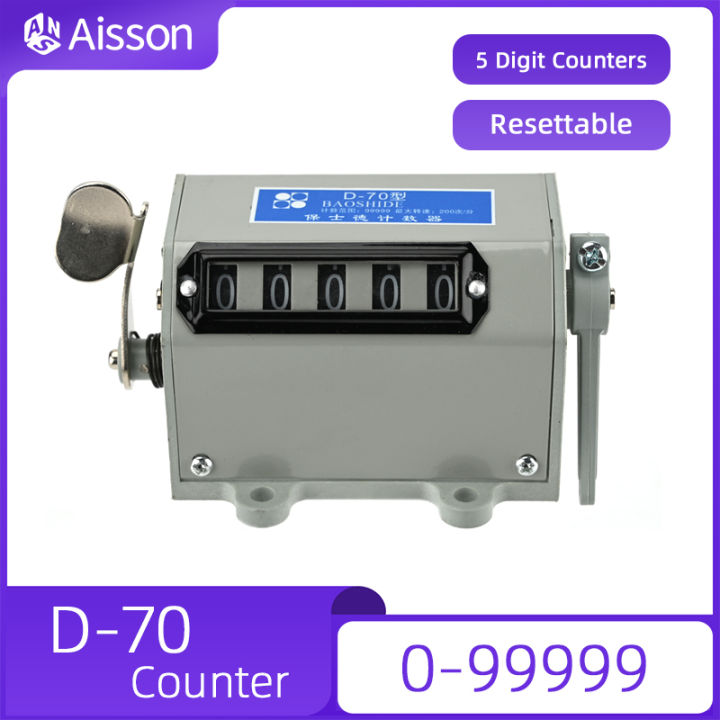 Poonkh Counter D-70 5 Digits Pull Type Counter Punch Machine Design Mechanical Counter ...