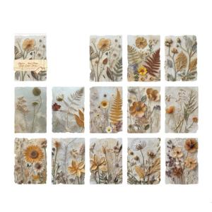 23 Sheets Antique Scrapbooking Paper Flower Leaf Embossed Paper for Scrapbooking Journal Planner Album Invitation