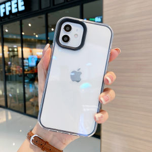 3In1 Macaron Shockproof Phone Case Compatible for IPhone 16 15 14 11 12 13 6 6s 7 8 Plus X XS XR SE 2020 15 Pro Max Candy Color Clear Case