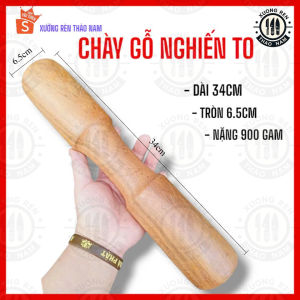 Bộ chày cối gỗ cái lu cao cấp siêu mịn an toàn cho sức khỏe - có 3 size