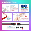 ColorRGB ไฟประดับห้อง ไฟเส้น ไฟแต่งห้อง แถบไฟ LED ไฟ RGB ไฟติดผนังห้อง 5050 ไฟledติดห้อง ไฟตกแต่งห้องนอน. 
