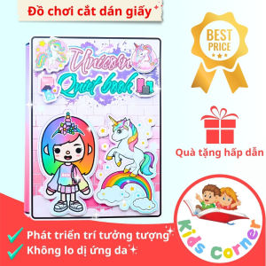 Ngôi nhà của bé Unicorn House In Quiet Book đồ chơi thủ công DIY cho bé