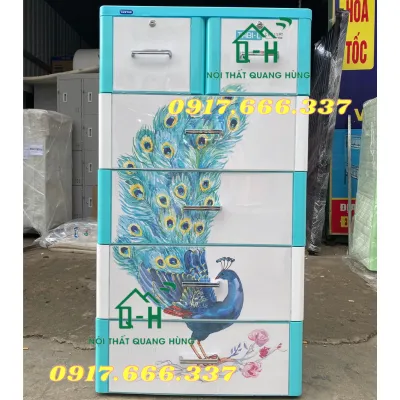 TỦ QUẦN ÁO NHỰA DUY TÂN TABI L 5 TẦNG 6 NGĂN KÉO DÀNH CHO GIA ĐÌNH - GIAO HCM TRONG NGÀY