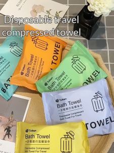 70x140cm Compressed Disposable Towel Cotton-Soft Non-Woven Quick Drying Makeup Remover Wipes for Travel Hotel Outdoor