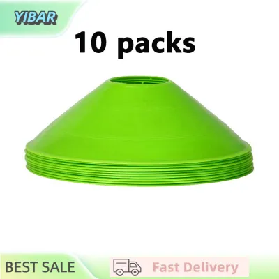 YIBAR 10pcs Cone Set Football Training Equipment For Kid Pro Disc Cones Agility Exercise Obstacles Avoiding Sport Training Accessories