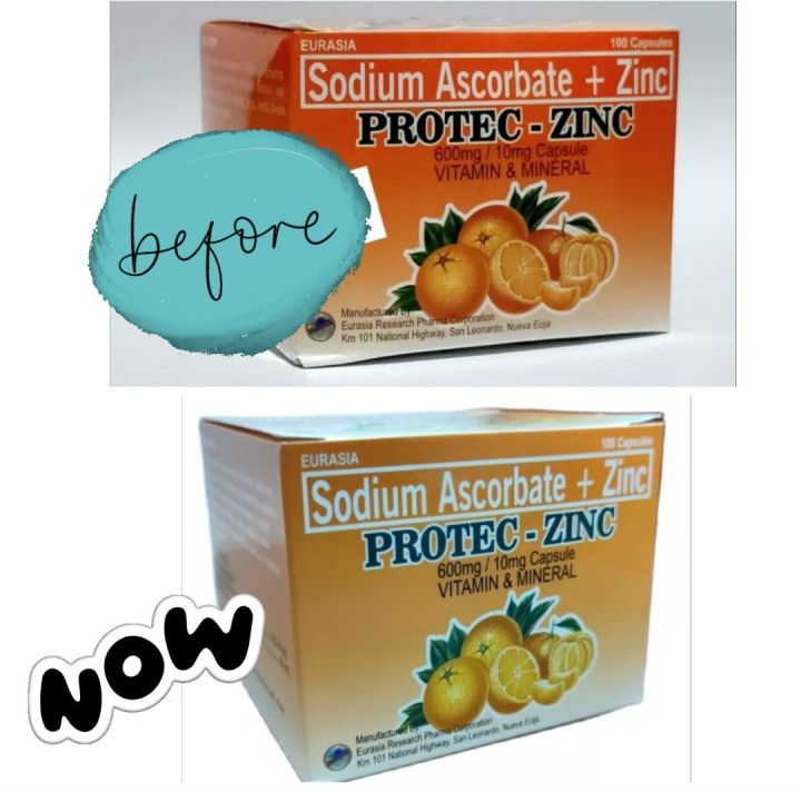 ProtecZinc NON ACIDIC Vitamin C (Sodium Ascorbate+Zinc) 600mg/10mg 100