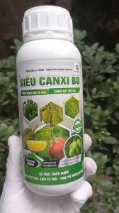Siêu Canxi Bo 500ml hết rụng trái rụng hoa thối trái kích ra hoa đậu quả dai cuống cứng cây xanh dày lá