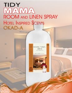 Tidy Mama Hotel-Inspired Alcohol-Based Room & Linen Spray 1L OKAD-A Scent Antibacterial Freshener