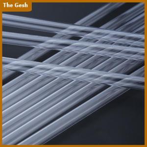 [The Gesh] หลอดดูดน้ำพลาสติกสีขาว10ชิ้นยาว9นิ้วใช้ซ้ำได้สำหรับขวดแก้วเหยือกแก้วแบบแข็ง