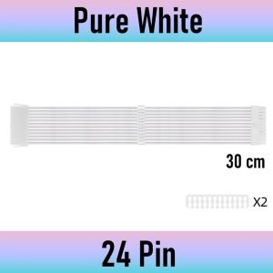【COD】PSU Cable Extension Kit 30CM Length with Cable 24Pin 8Pin(6P+2P) PCI-E/PC Sleeved Cable