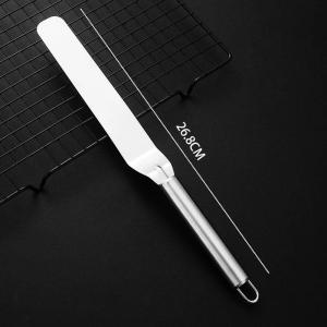 1 ชิ้น สแตนเลส เค้กเนยใบมีดปาดครีมไม้พายอุปกรณ์อบขนม ไม้พาย ไม้ปาดครีม อุปกรณ์อบขนม พายเค้กไอซิ่งตกแต่งเรียบเครื่องมือขนมปิ้ง ไม้พาย ที่ปาดหน้าเค้ก ปาดส่วนผสม สปาตูล่า หัวพาย