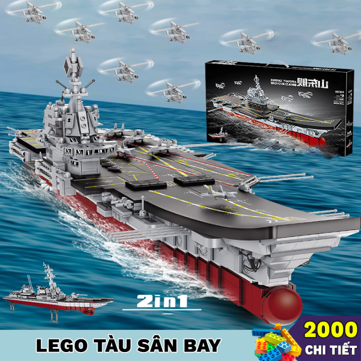 [2000 Chi Tiết] Đồ Chơi Lắp Ráp LEGO Tàu Chiến TC2000, Lắp Ráp Tàu Sân ...