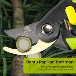 KNIFEZER Gunting Dahan Ranting Pagar Buah Garden Pruning Scissors LN-8002 / Gunting pohon ranting super kuat tajam stainless / Gunting tanaman serbaguna gagang panjang pemotong daun anti karat rumput hias bonsai bunga taman stek serbaguna shears okulasi