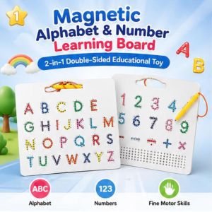 PLLEWY ic ic Steel Ball Drawing Board Double-Sided Plastic Alphabet Learning Board ic Learning Board Early Learning