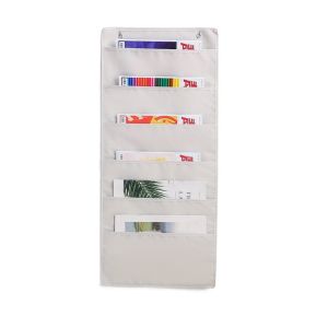 MNTT Wall Mounted Wall Hanging Storage Bags Multi-Layer 3/6/9 Pockets Hanging File Folder Multi-purpose Space Saving Suspended Document Pouch Keys