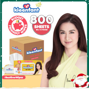 BabyPal Kleenfant Lite Powder Scent 80 sheets 10 Packs Baby  for Newborn and Kids