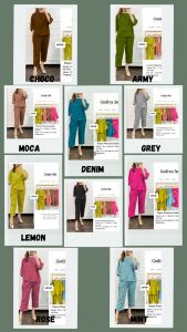 zalera id cozie set (top & pants) one set wanita | one set rayon baju setelan wanita terbaru