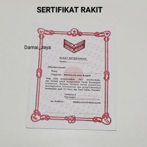 Sertifikat Penggalang Pramuka Ramu/Rakit/Terap 5 Lembar
