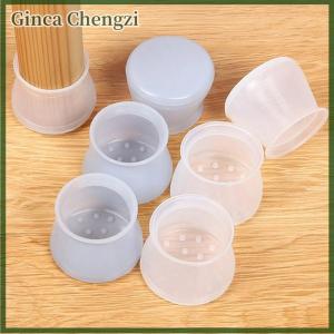 Ginca แผ่นรองขาเก้าอี้ทำจากซิลิกอน20ชิ้นแผ่นป้องกันพื้นสำหรับถุงเท้าแผ่นรองขาโต๊ะ