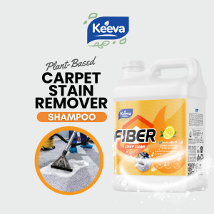 Keeva Fiber Carpet Shampoo Solution – Powerful Stain Remover That Is Color Safe and Brightens Upholstery