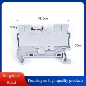 [Gorgeous] Hot Sale 10pcs Din Rail Terminal Blocks PT-2.5 Push In Spring Screwless