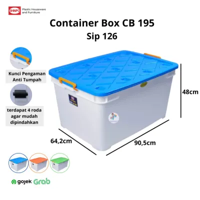 Container Box CB | Box Tempat Penyimpanan Serbaguna | Keranjang Serbaguna | Box Besar | Box Jumbo | Shinpo 130 L 150 L 195 L