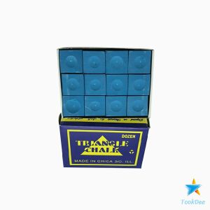 TookDee ชอล์กฝนหัวคิว สีน้ำเงิน กล่องละ 12 อัน Billiard Chalk
